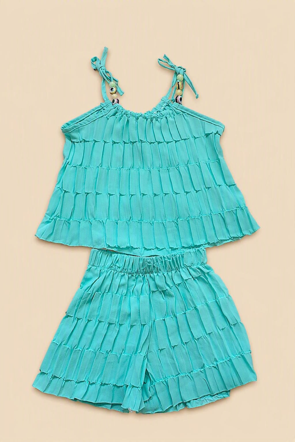 Turquoise kinder zomer setje voor meisjes | DeNa Kids Boutique