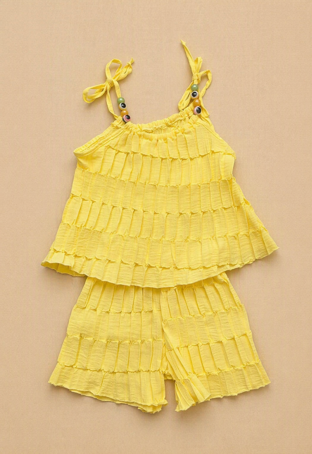 Geel kinder zomer setje voor meisjes | DeNa Kids Boutique