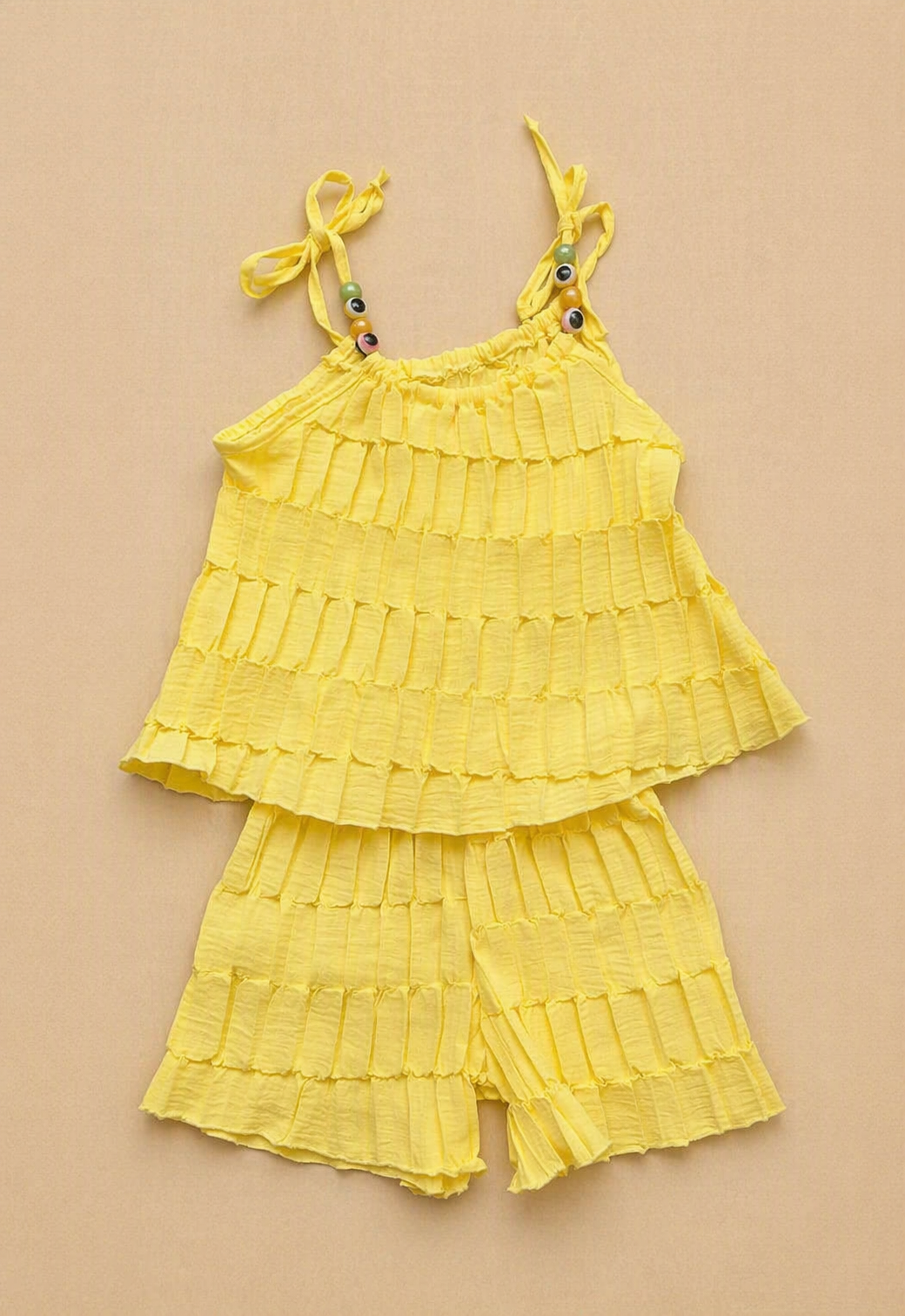 Geel kinder zomer setje voor meisjes | DeNa Kids Boutique
