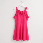 Roze meisjesjurk met strik – detailfoto | DeNa Kids Boutique