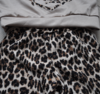 Luipaardprint broek detail meisjes set bruin