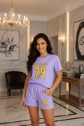 Meisjes lila Los Angeles 79 zomerset - luxe interieur - model 2 | DeNa Fashion