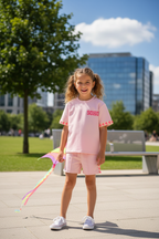 SOHO meisjes set roze kindmodel stadspark